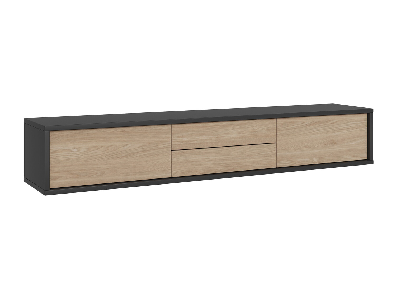 TV stand Austin 325 (Anthracite + Oak)