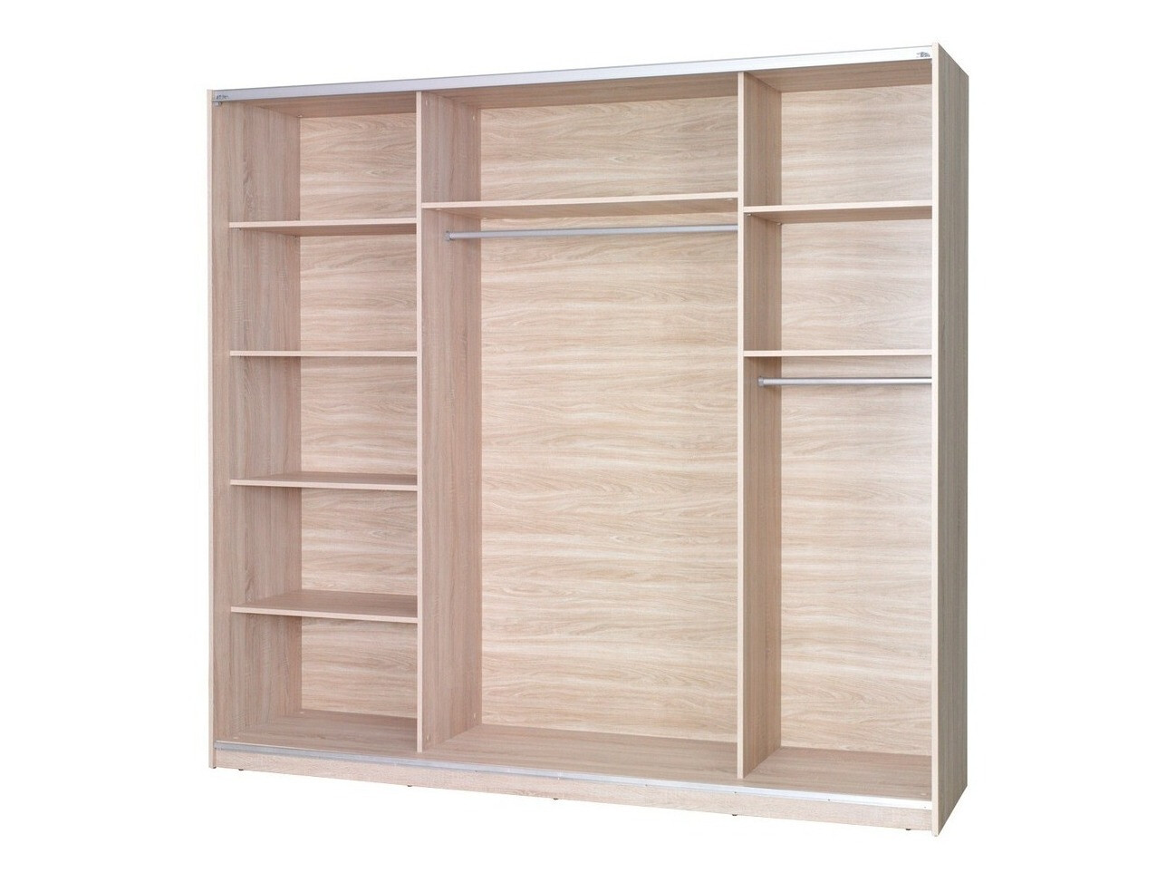 Wardrobe Murrieta 136 (San Remo oak + Grey)