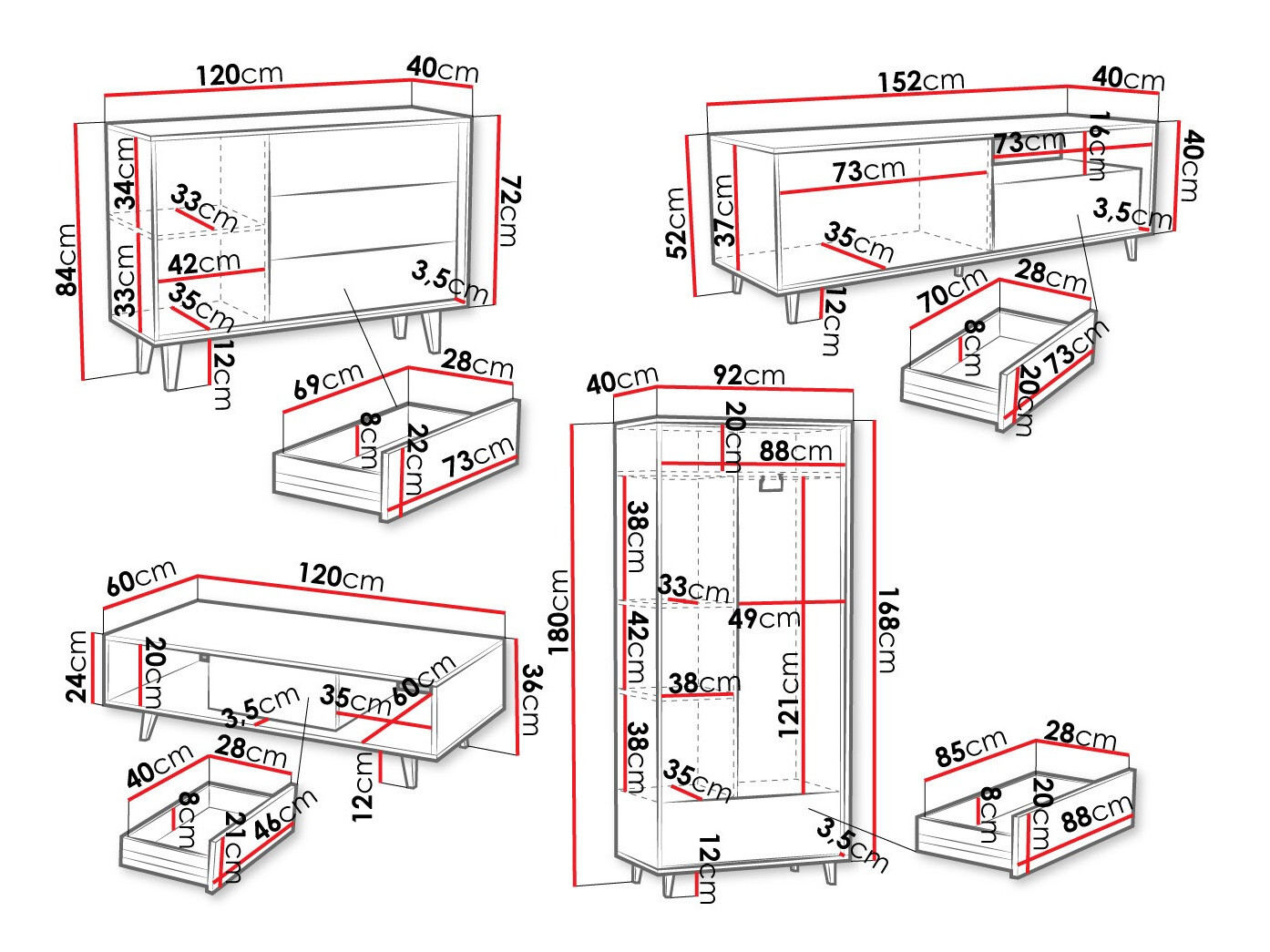 Living room set Comfivo Romtori I