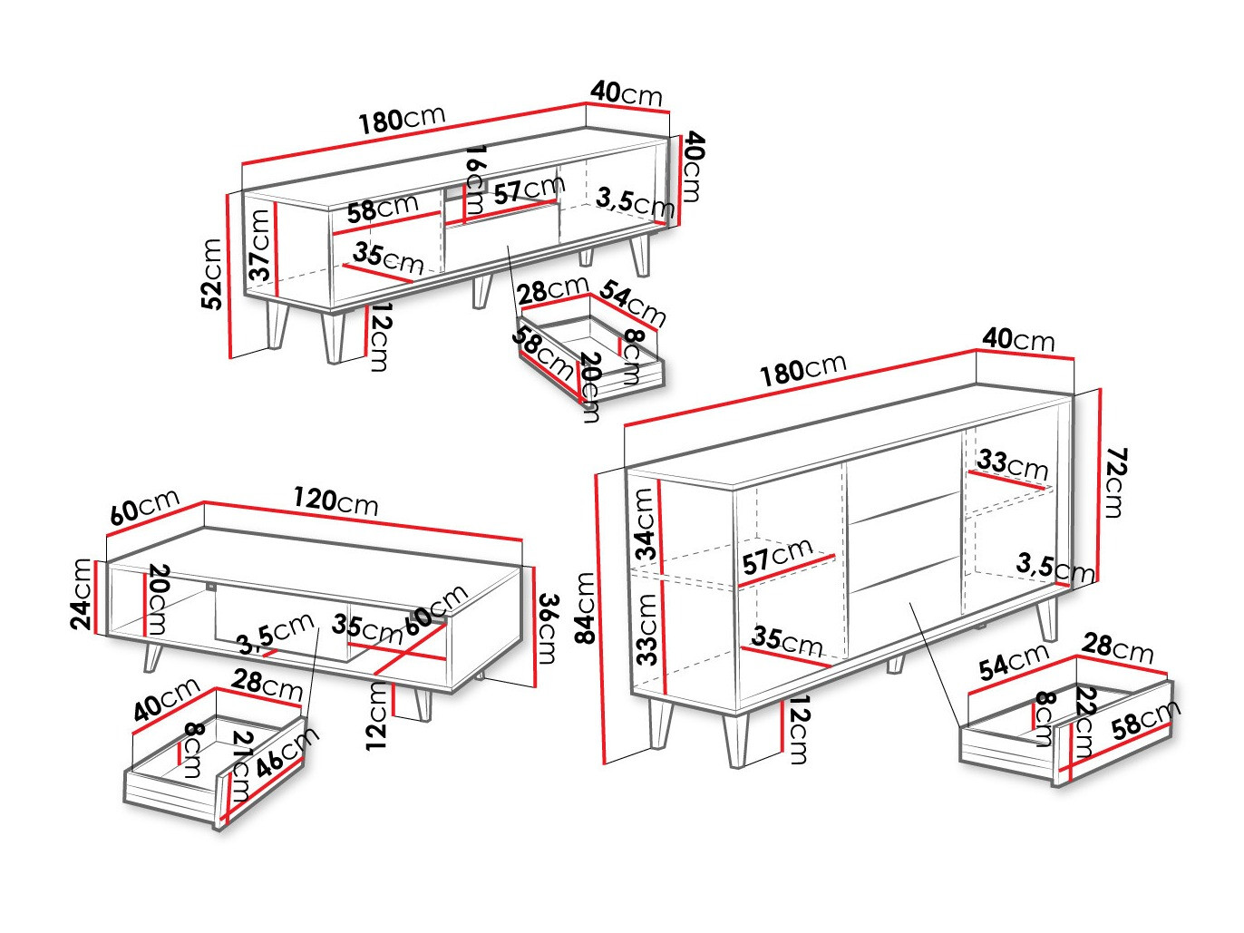 Living room set Comfivo Romtori