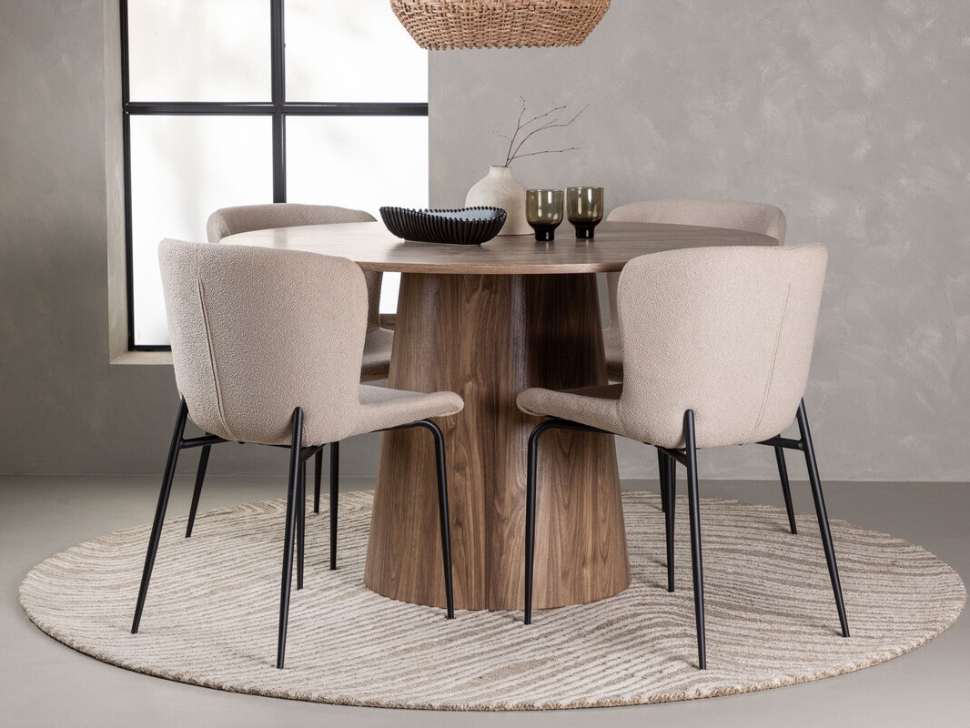 Dining set Dallas 4257 (Beige + Black)