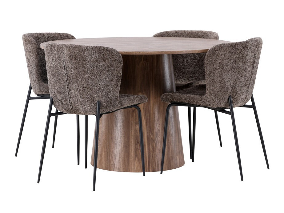 Dining set Dallas 4257 (Brown + Black)