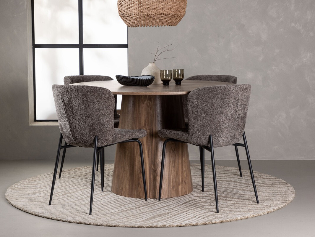 Dining set Dallas 4257 (Brown + Black)