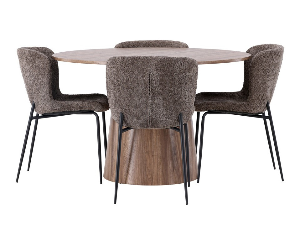 Dining set Dallas 4257 (Brown + Black)