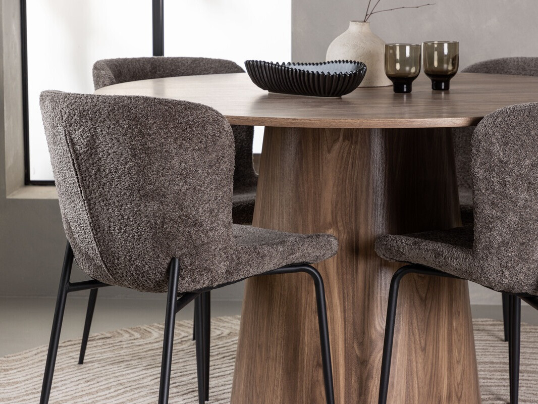 Dining set Dallas 4257 (Brown + Black)