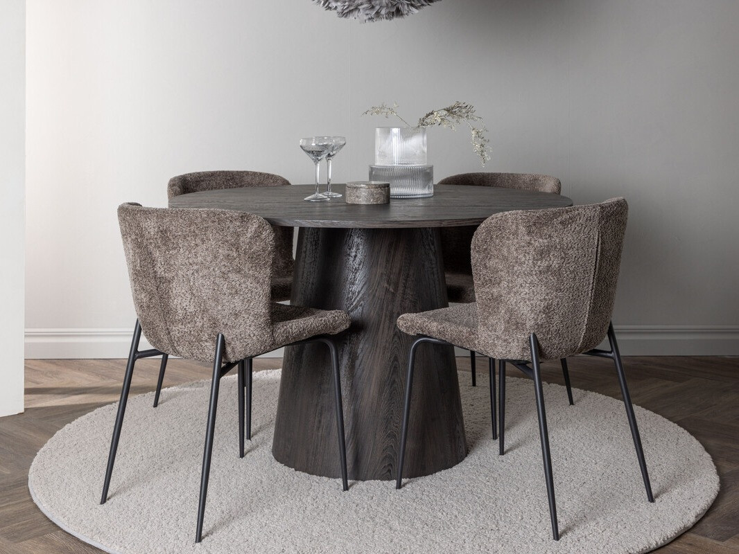 Dining set Dallas 4257 (Brown + Black)