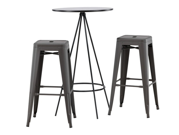 Dining set Dallas 4263 (Dark grey)