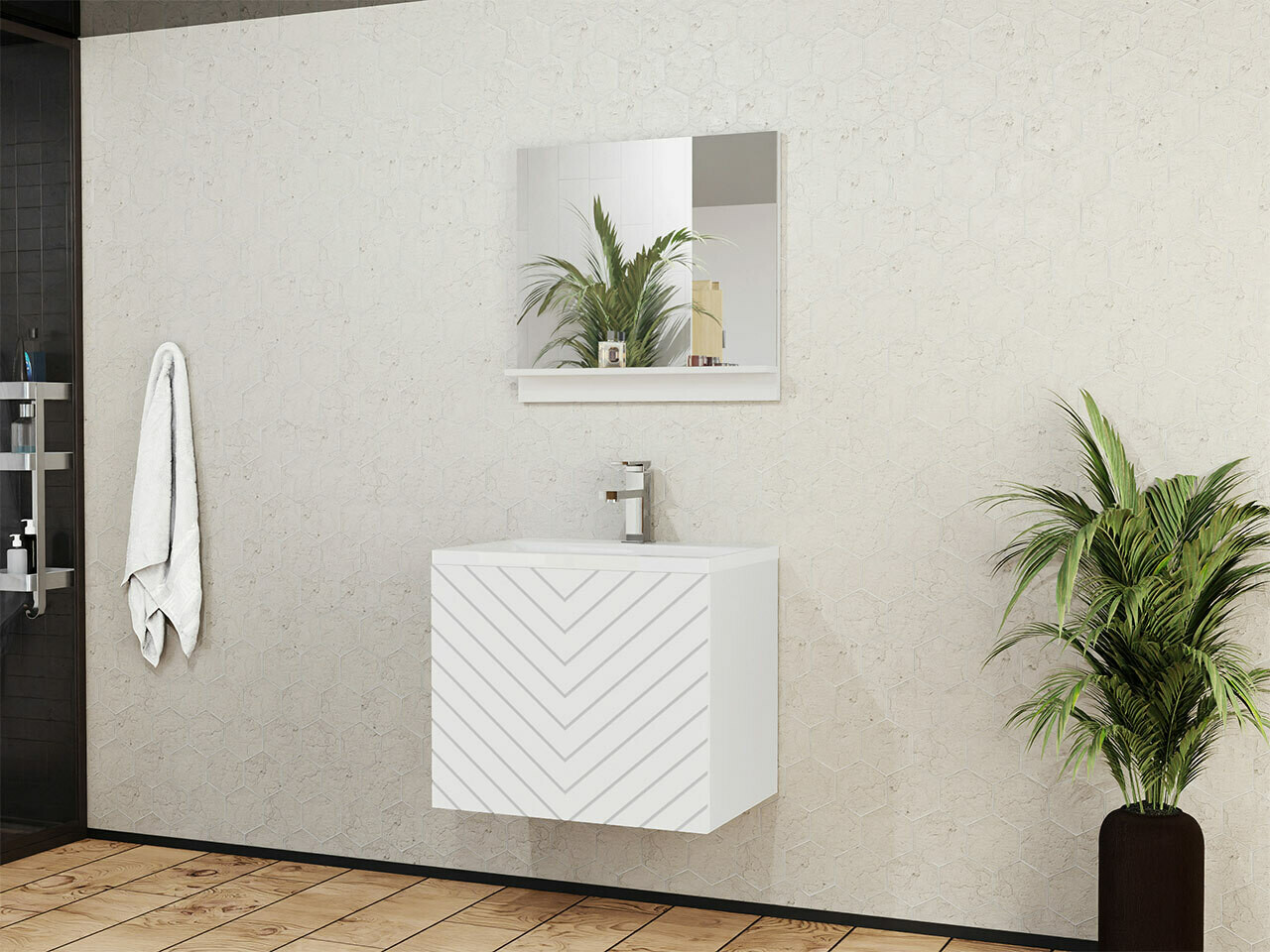 Bathroom set Comfivo Delphinus (White)