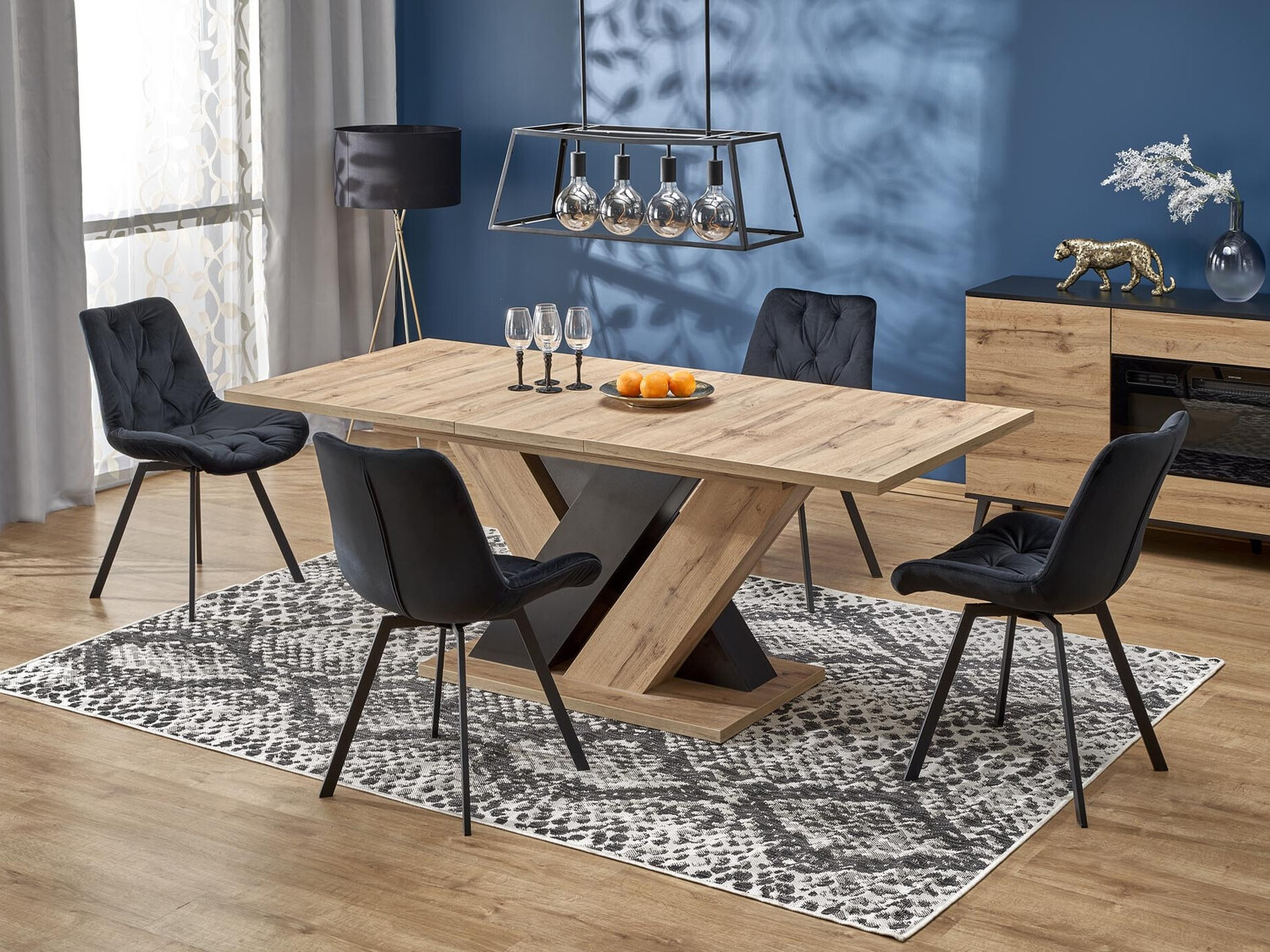 Table Houston 2091 (Wotan Oak + Black)