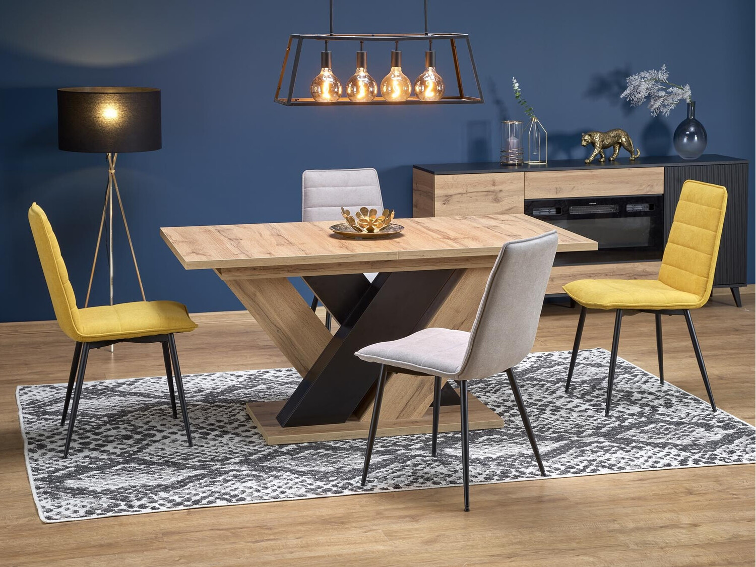 Table Houston 2091 (Wotan Oak + Black)