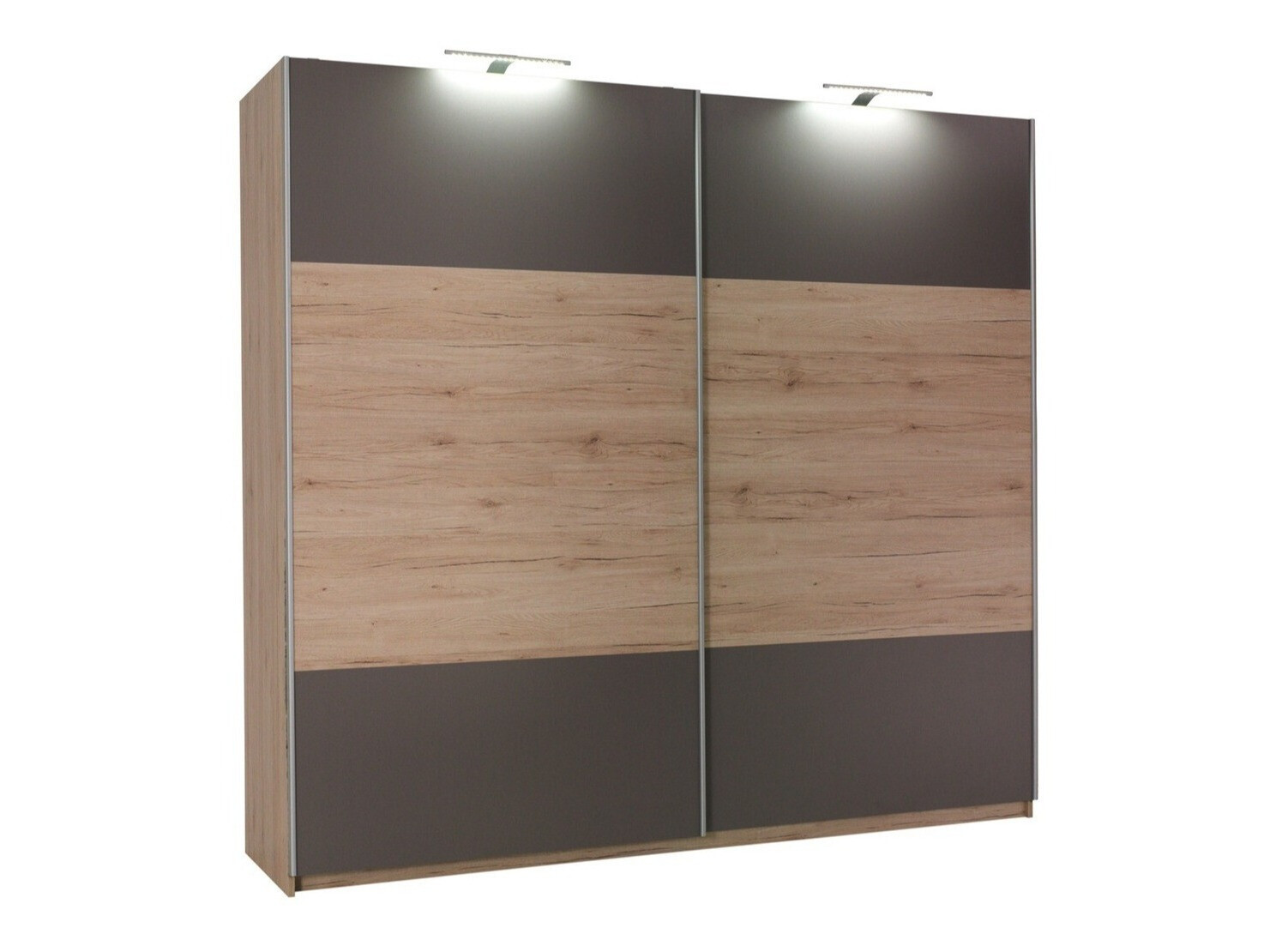 Wardrobe Murrieta 150 (San Remo oak + Grey)