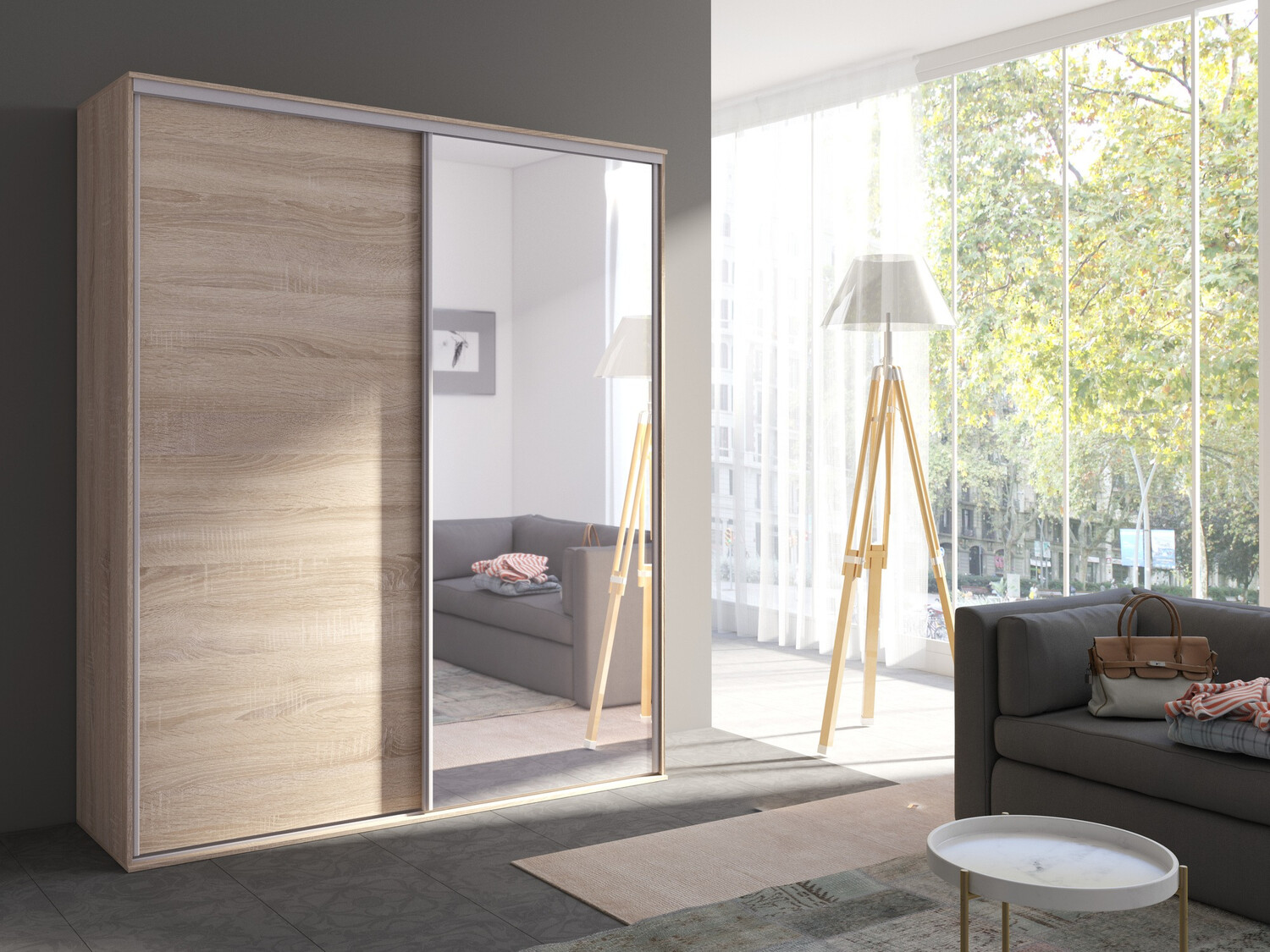 Wardrobe Murrieta 180 (Sonoma oak)
