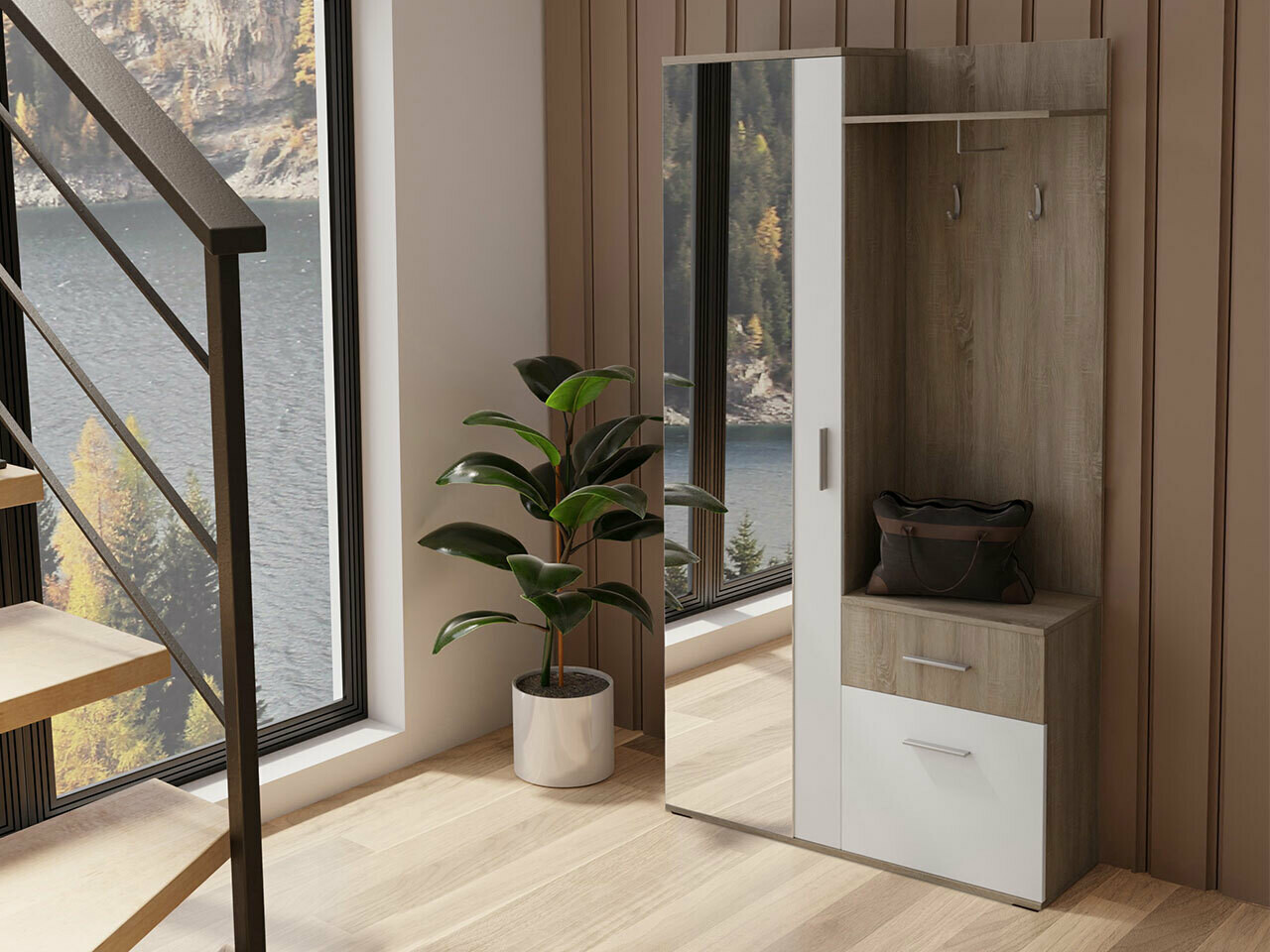 Hallway set Pavo (Trufel + White)