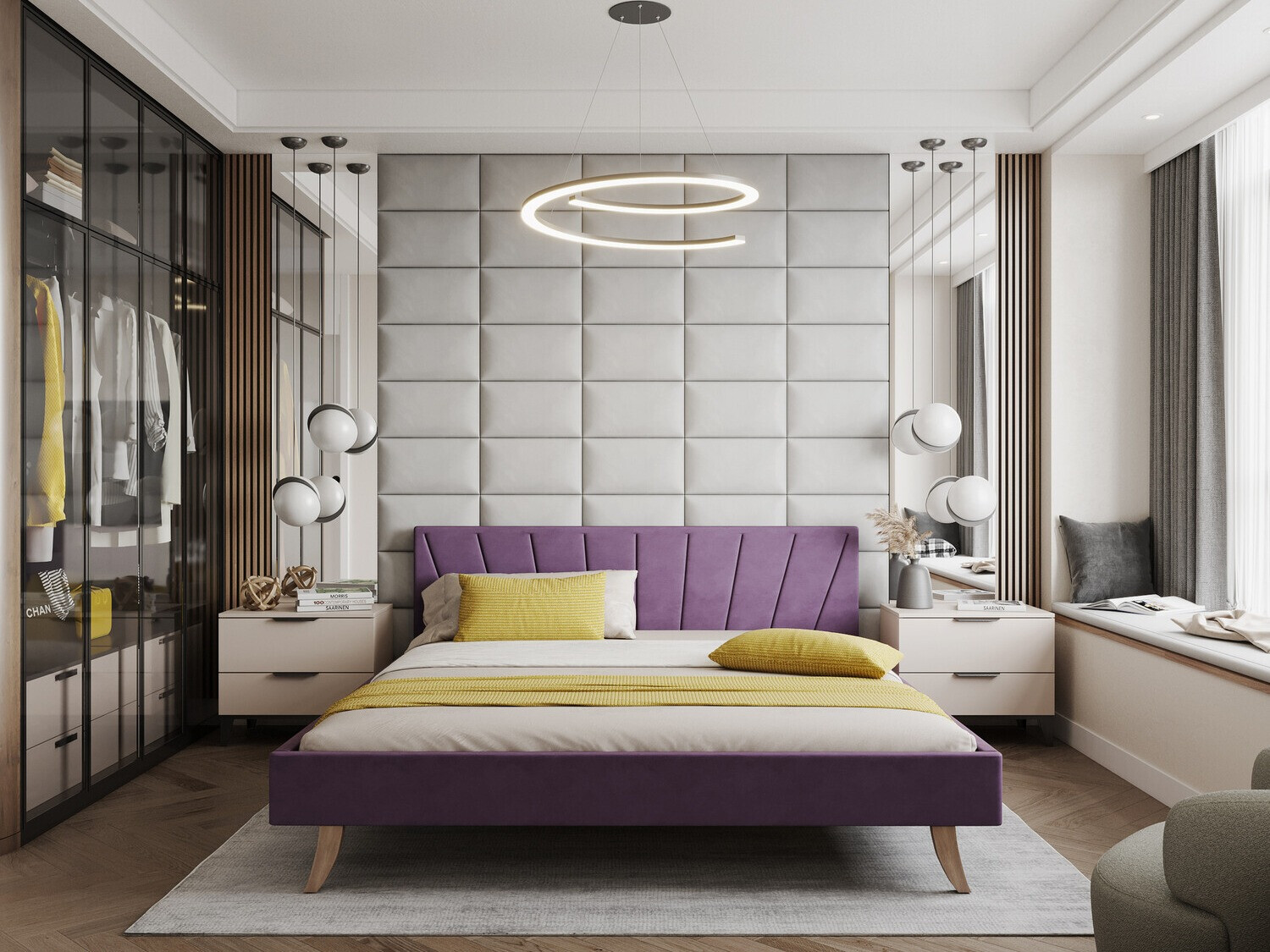 Bed Fairfield 108 (Purple)