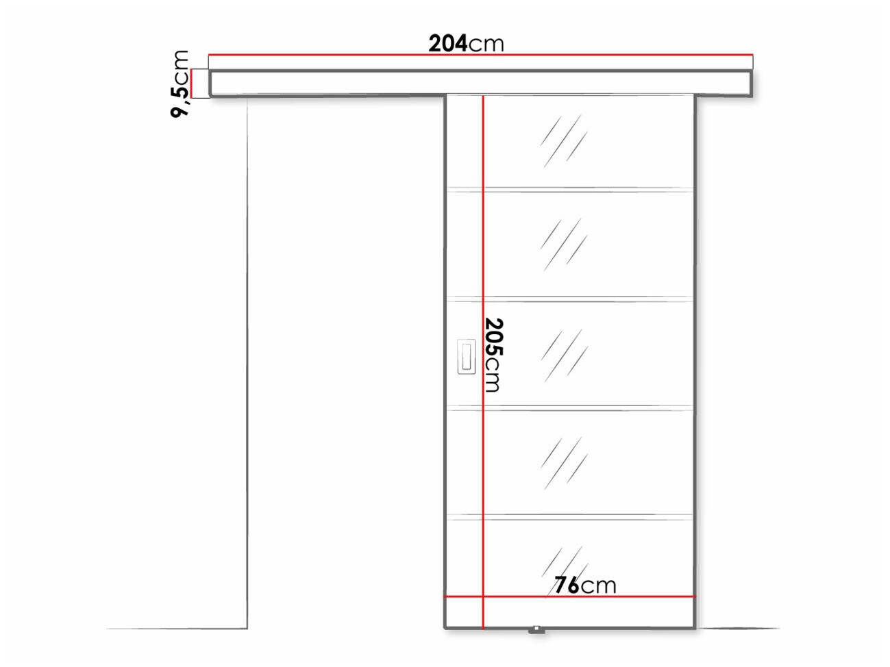 Sliding door Dover 209
