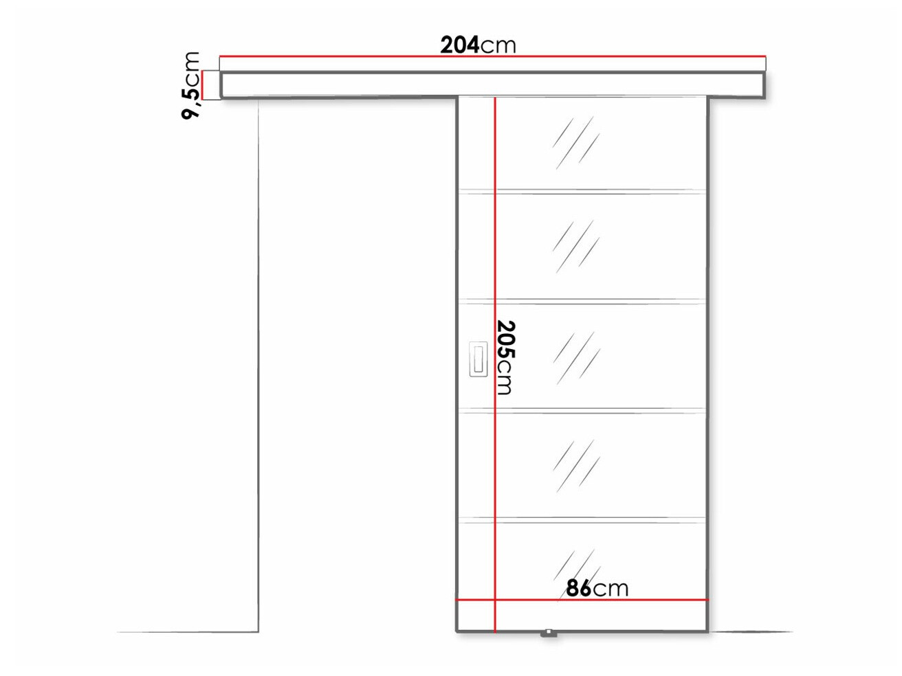 Sliding door Dover 210