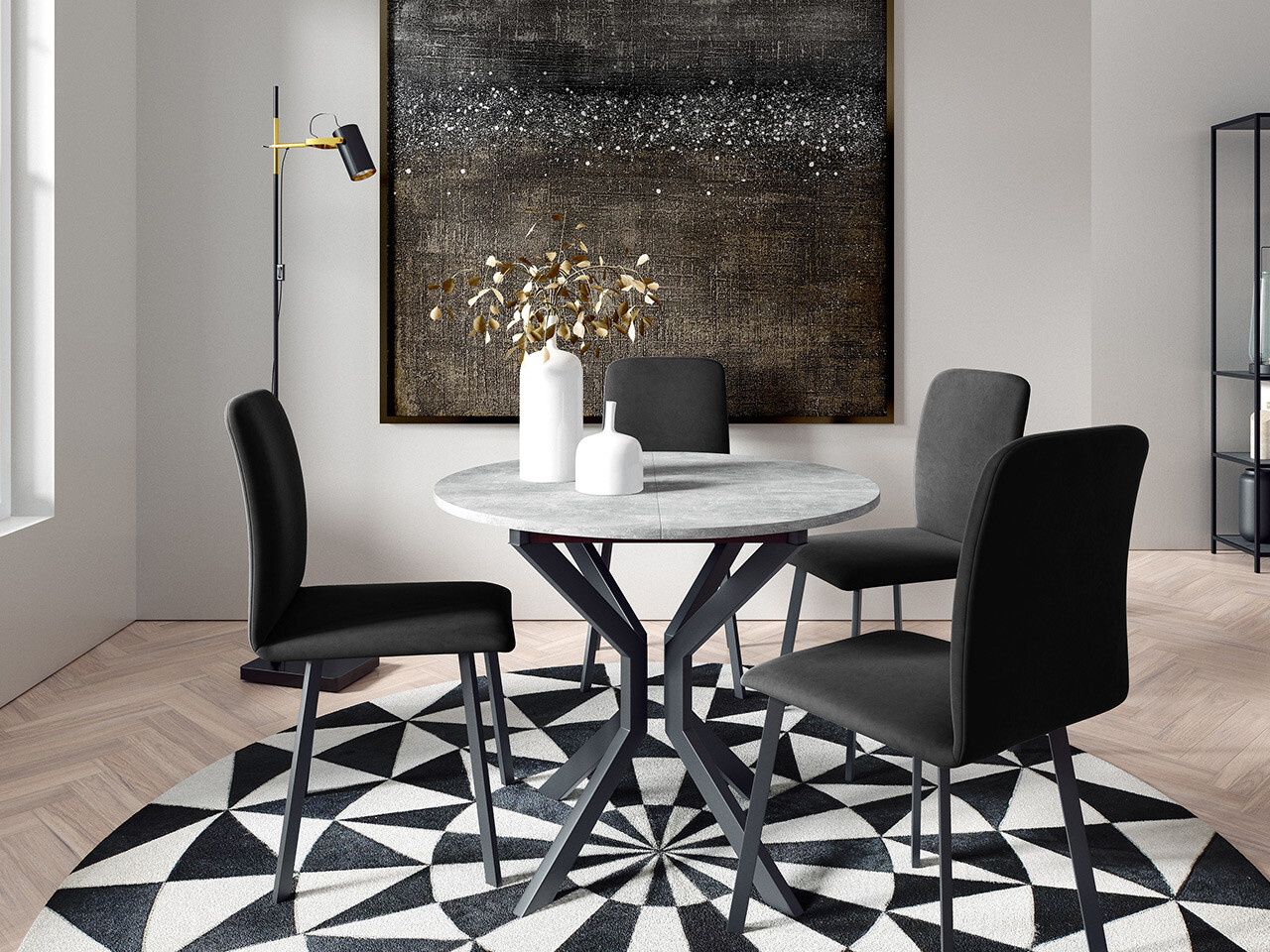 Dining set Edmond 118 (Amor Velvet 4321)