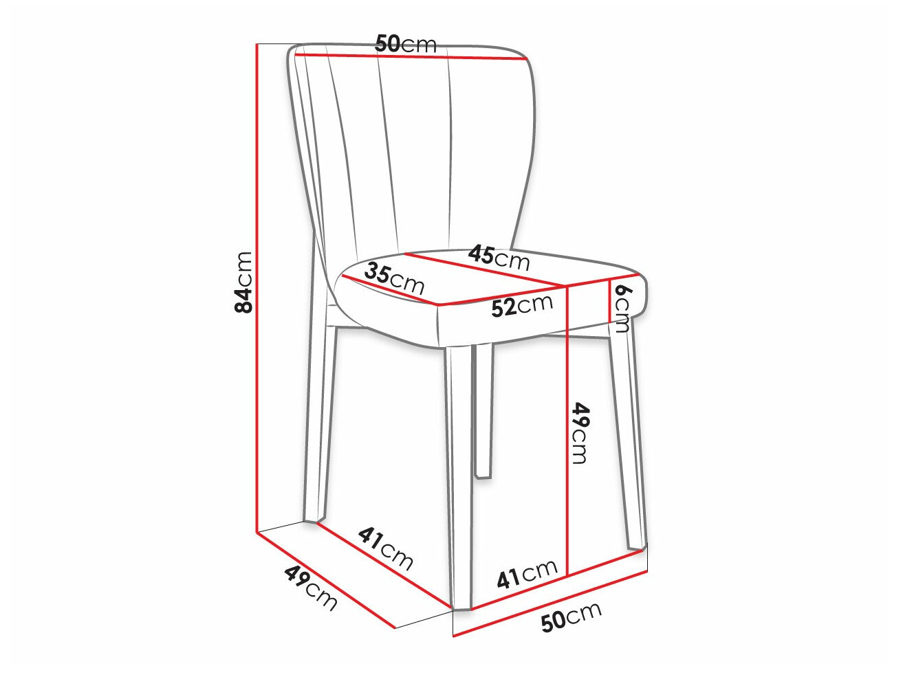 Chair Racine 130 (Magic Velvet 2217)