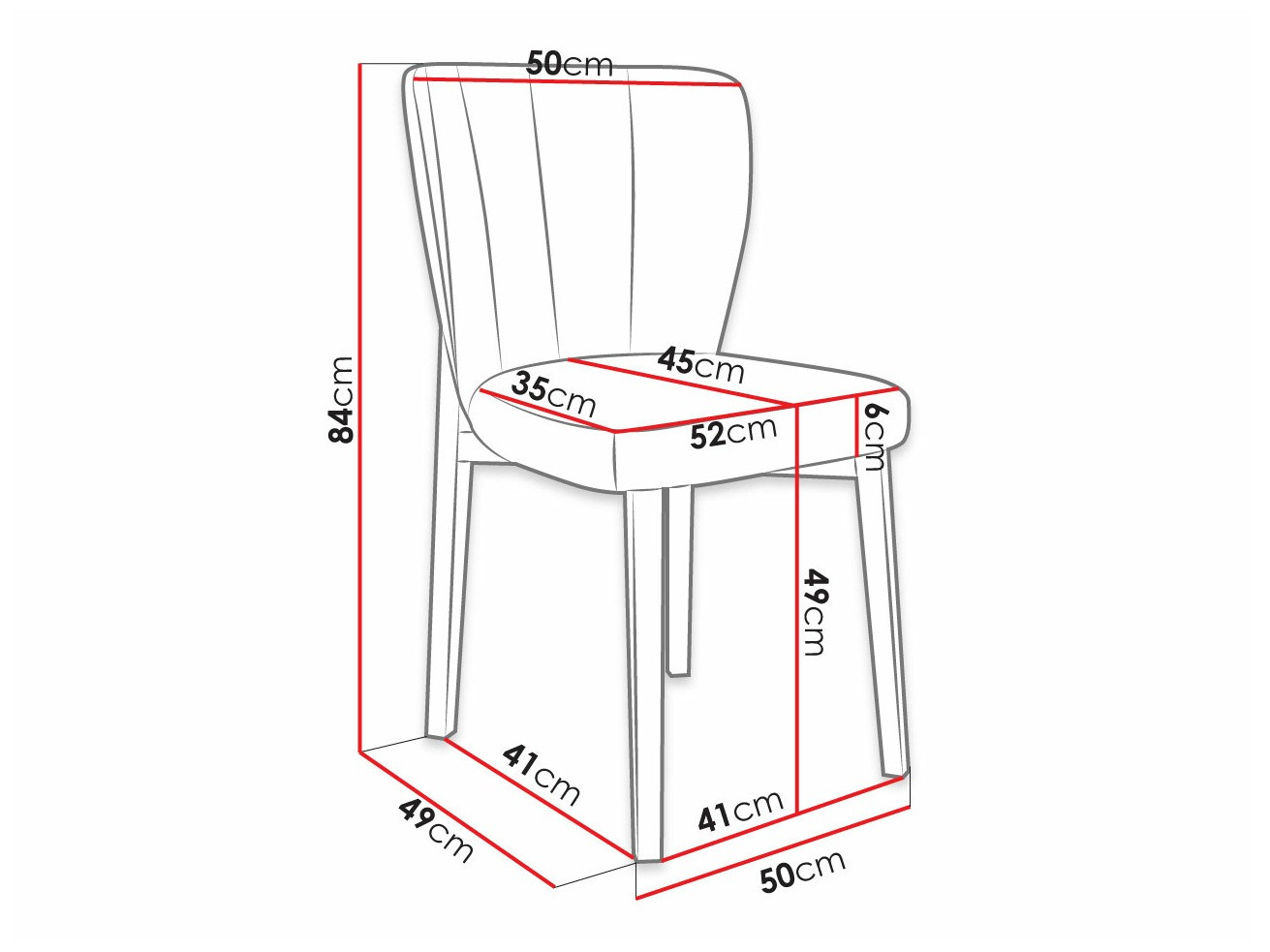 Chair Racine 130 (Magic Velvet 2225)