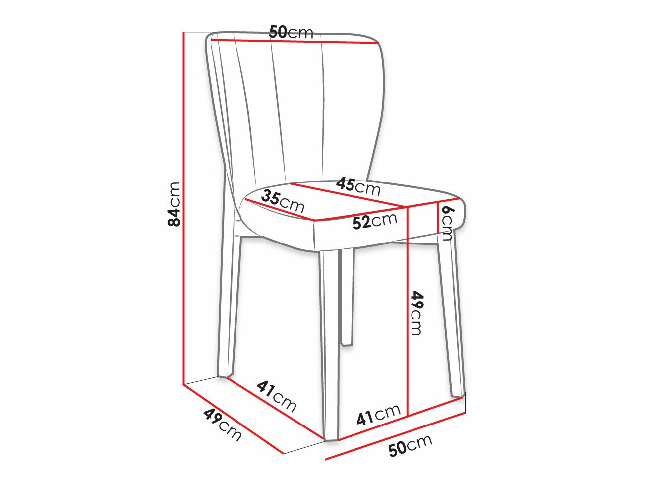 Chair Racine 130 (Magic Velvet 2258)