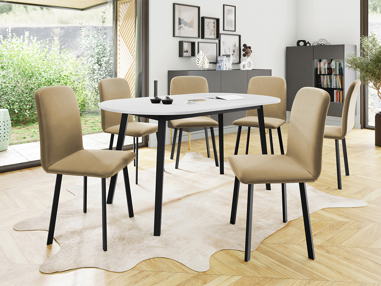 Dining set Edmond 121 (Amor Velvet 4302)