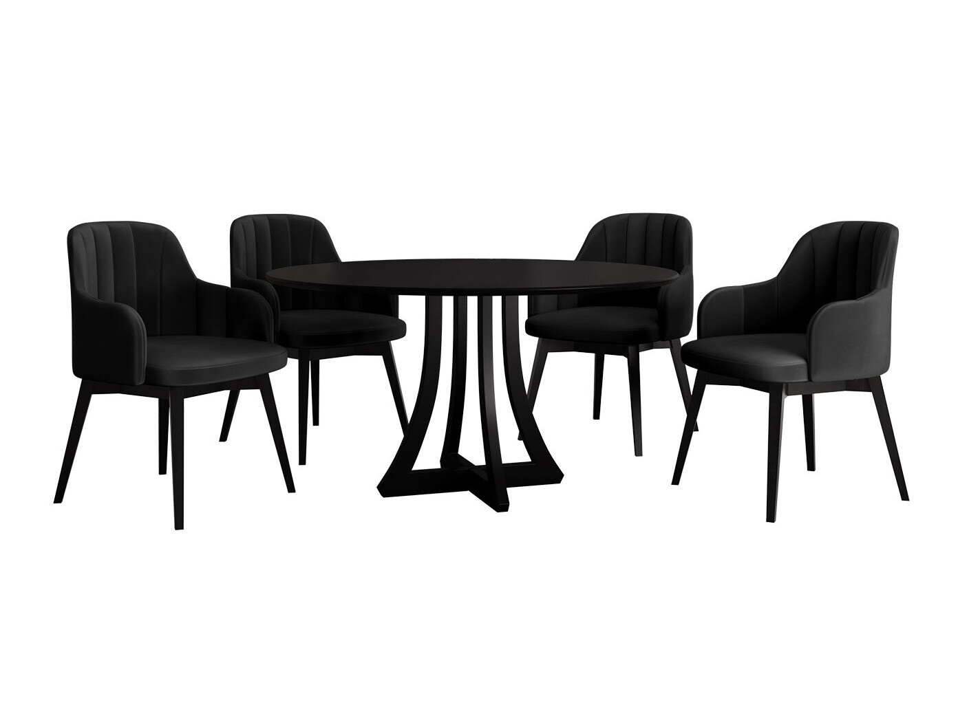 Dining set Racine 128 (Black)