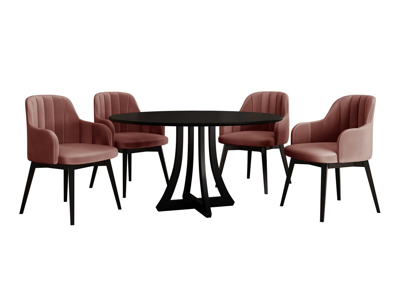 Dining set Racine 128 (Black)