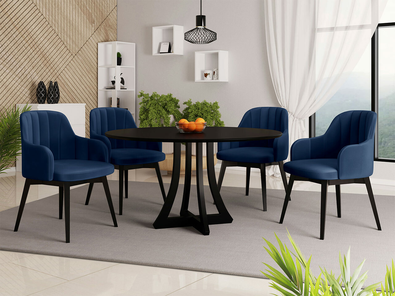 Dining set Racine 137 (Black)