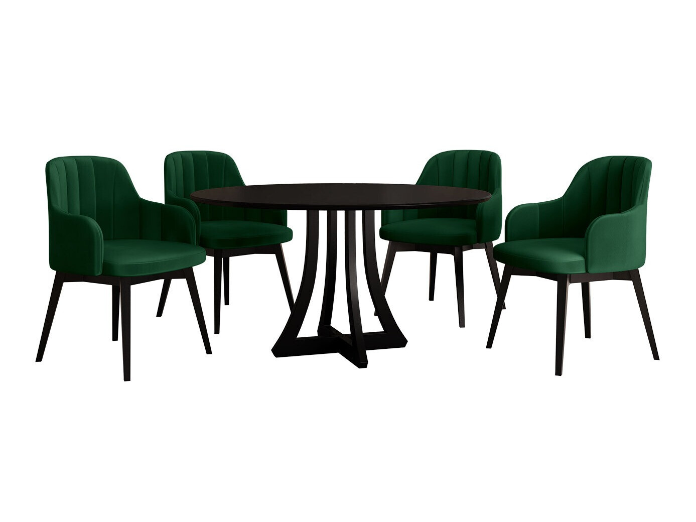 Dining set Racine 137 (Black)