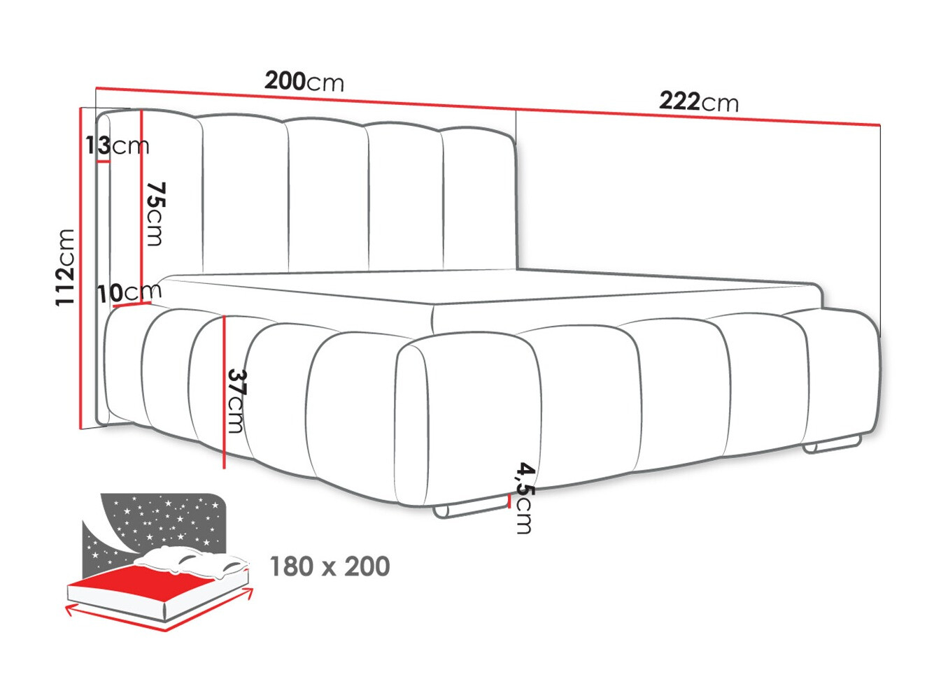 Bed TrendyNest Alceus I (Kronos 22)