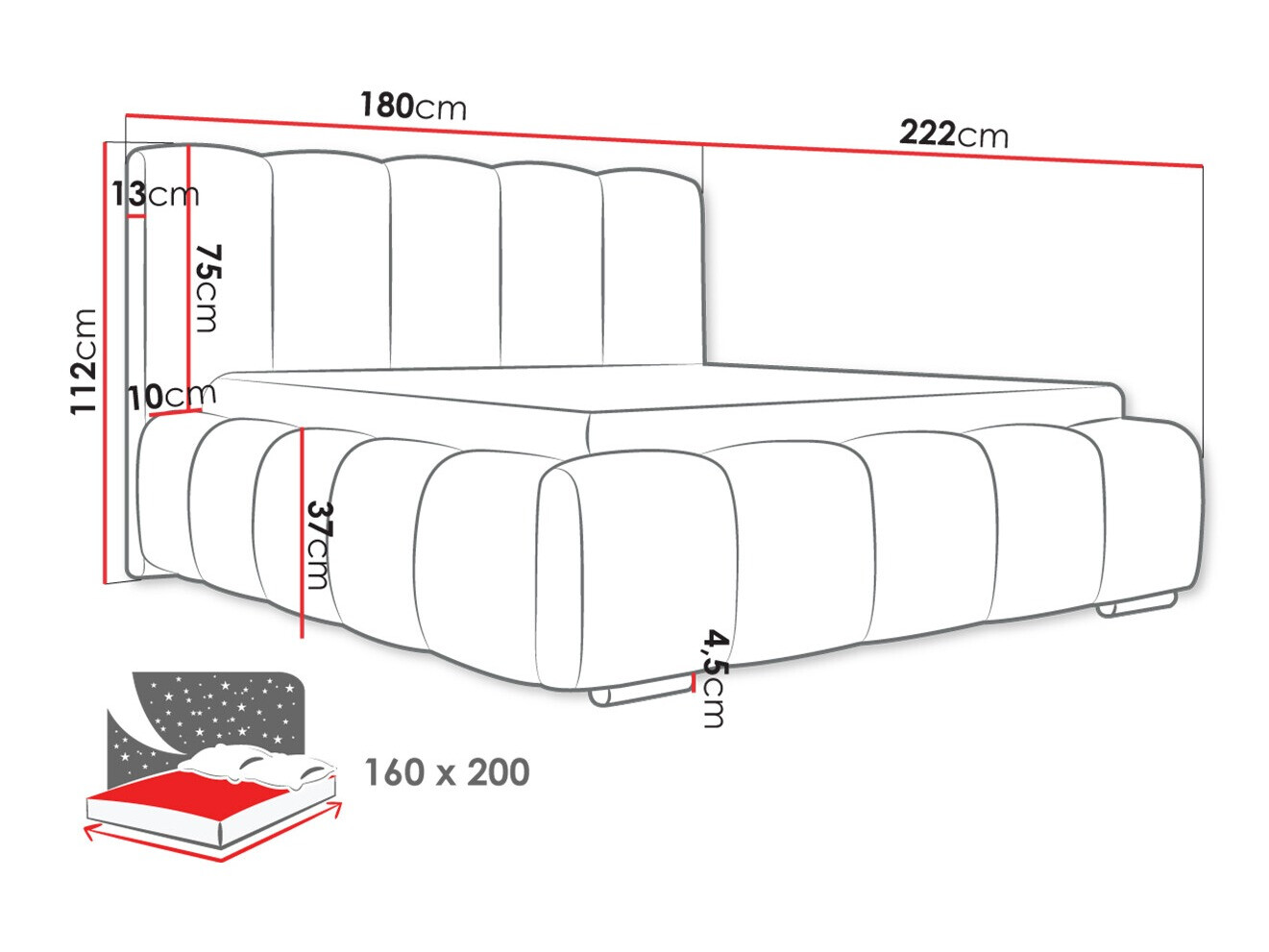 Bed TrendyNest Alceus I (Kronos 46)