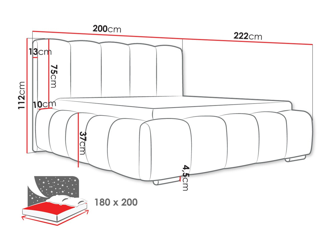 Bed TrendyNest Alceus I (Kronos 46)