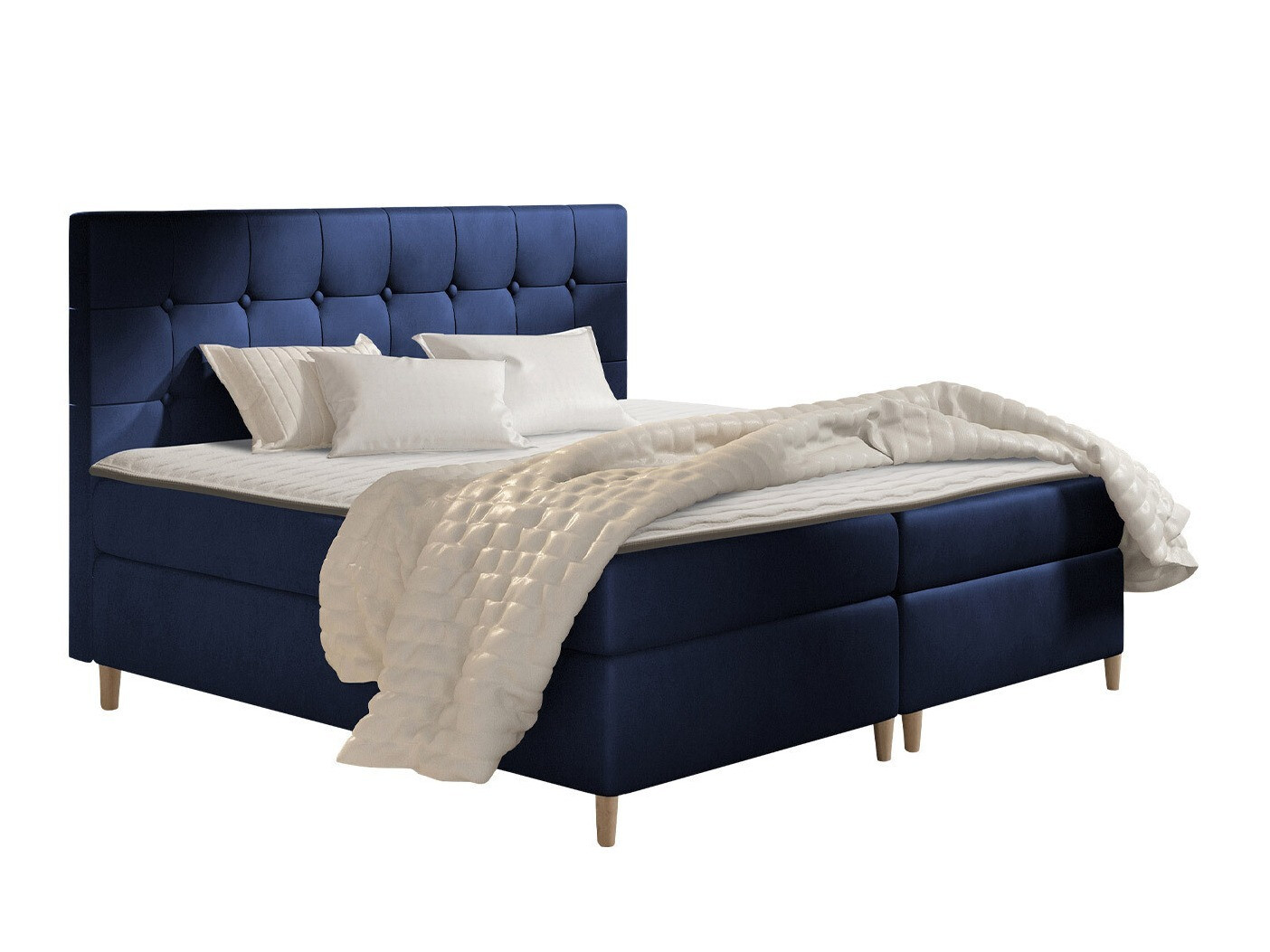 Continental bed Baltimore 130 (Magic Velvet 2216)