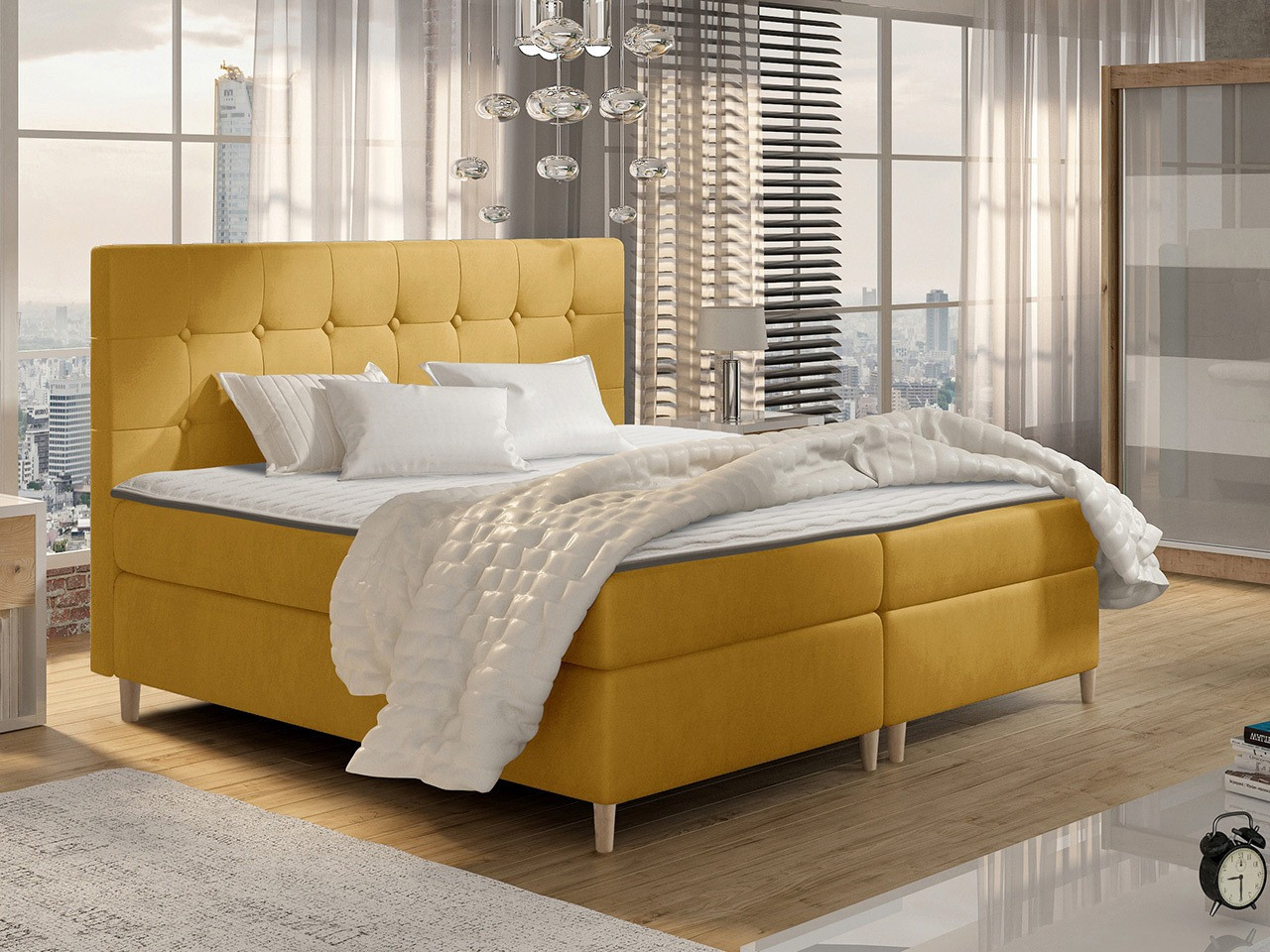 Continental bed Caseus (Magic Velvet 2215)