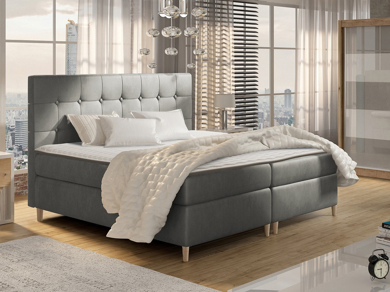 Continental bed Caseus (Magic Velvet 2217)