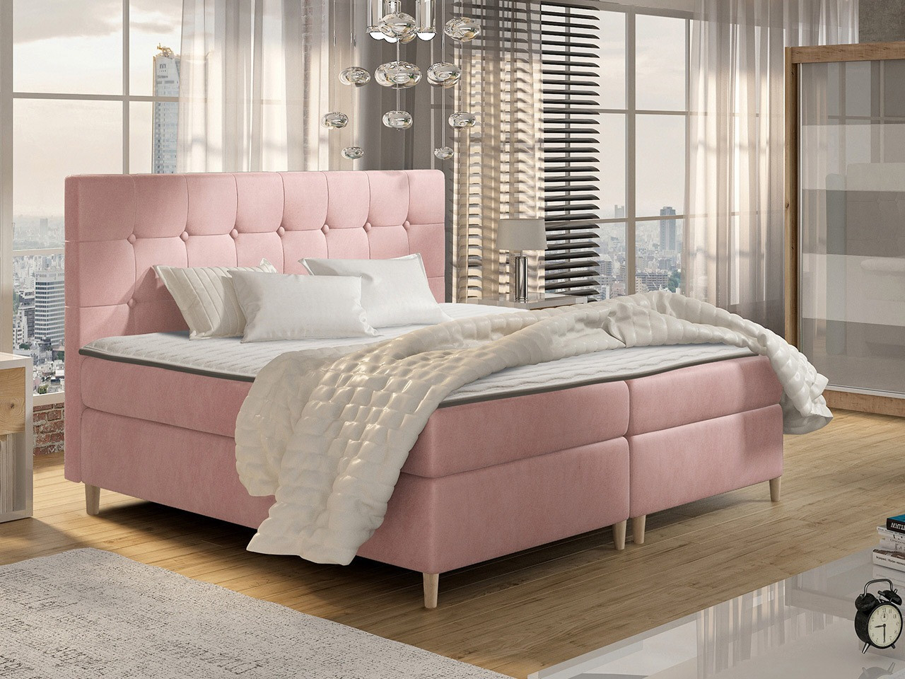 Continental bed Caseus (Magic Velvet 2257)