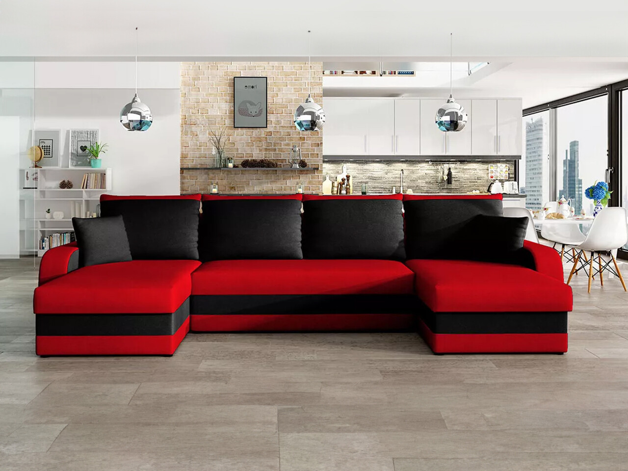 Corner sofa Comfivo Melissa IV (Mikrofaza 22 + Mikrofaza 15)