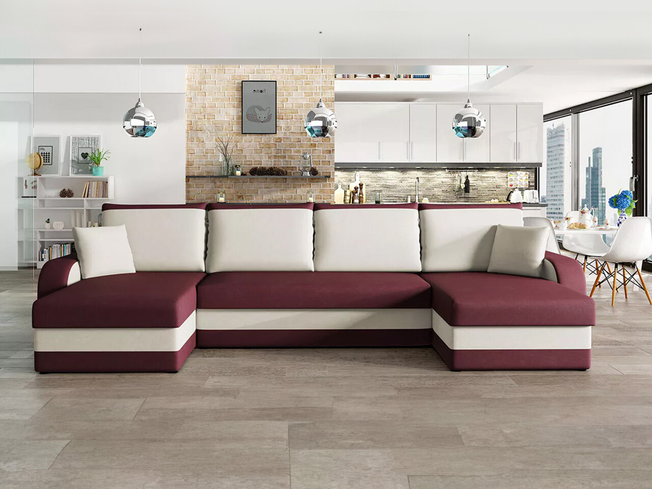 Corner sofa Comfivo Melissa IV (Mikrofaza 25 + Mikrofaza 31)