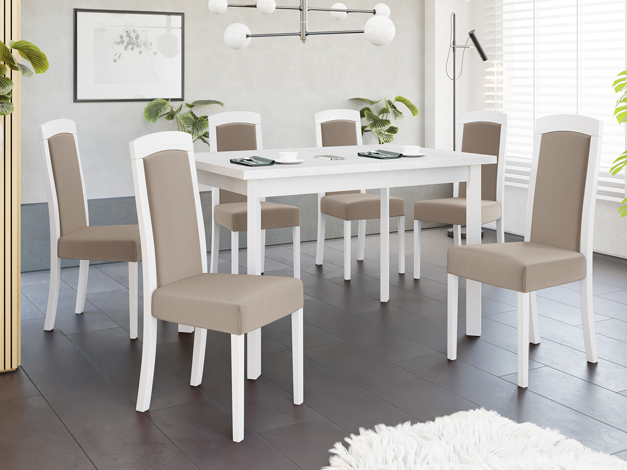 Dining set Victorville 351 (White)