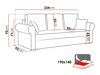 Sofa bed Columbus 130 (Poso 01)