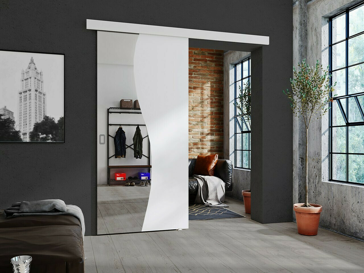 Sliding door Dover 213 (White)