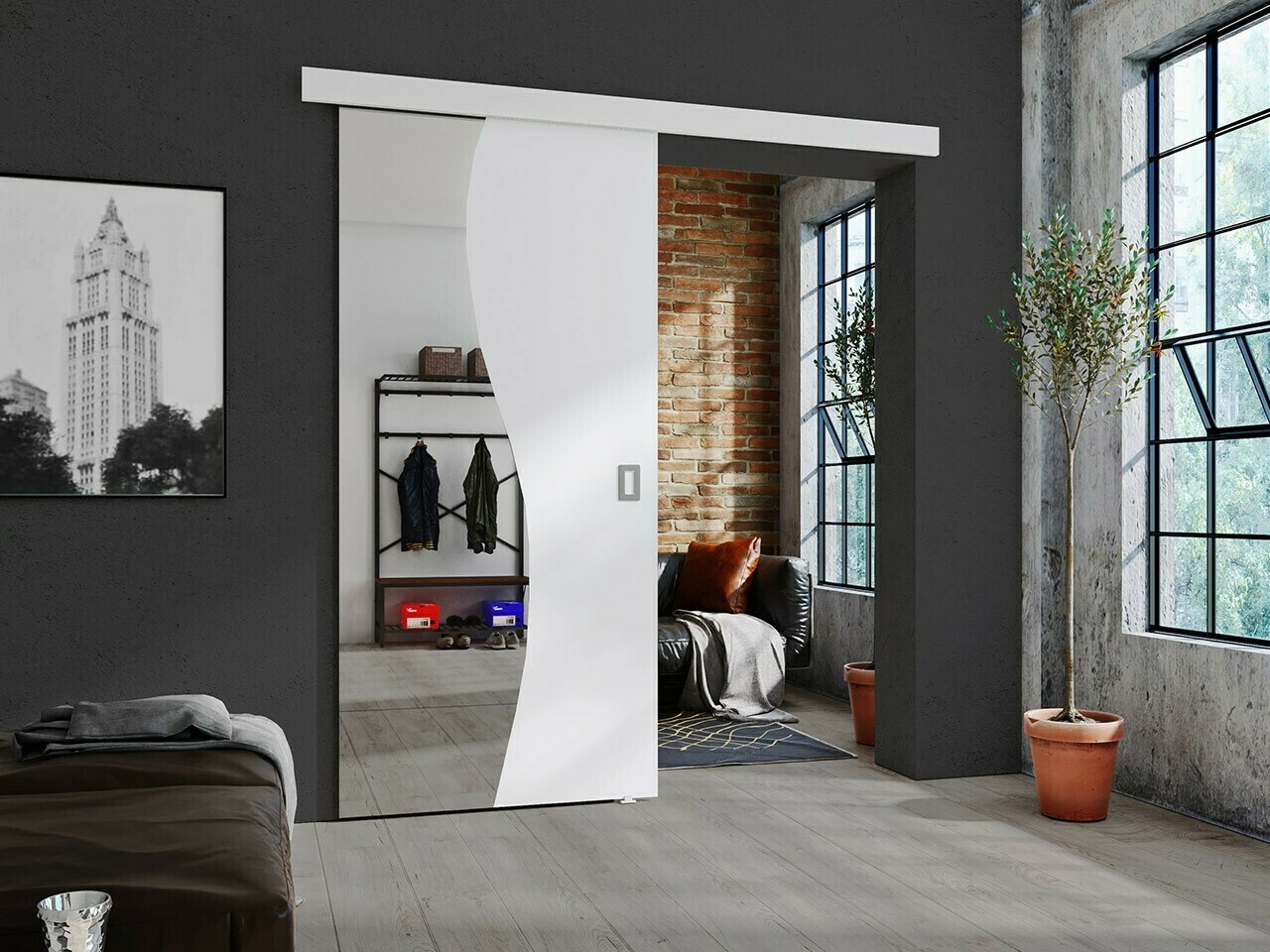 Sliding door Dover 213 (White)