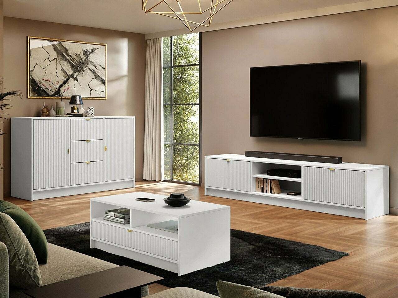 Chest of drawers Comfivo Papilio (White)