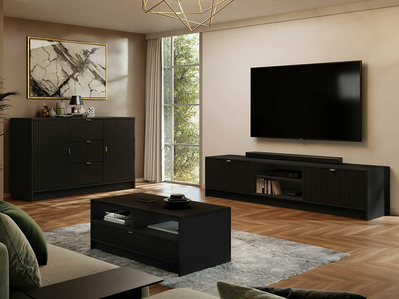 Coffee table Comfivo Papilio (Black)