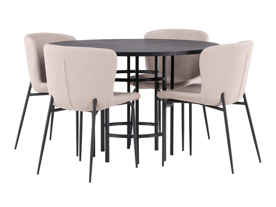 Dining set Dallas 4143 (Beige + Black)