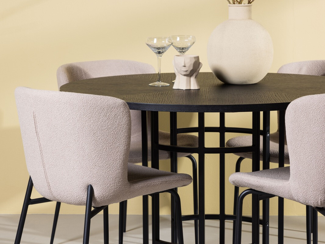 Dining set Dallas 4143 (Beige + Black)