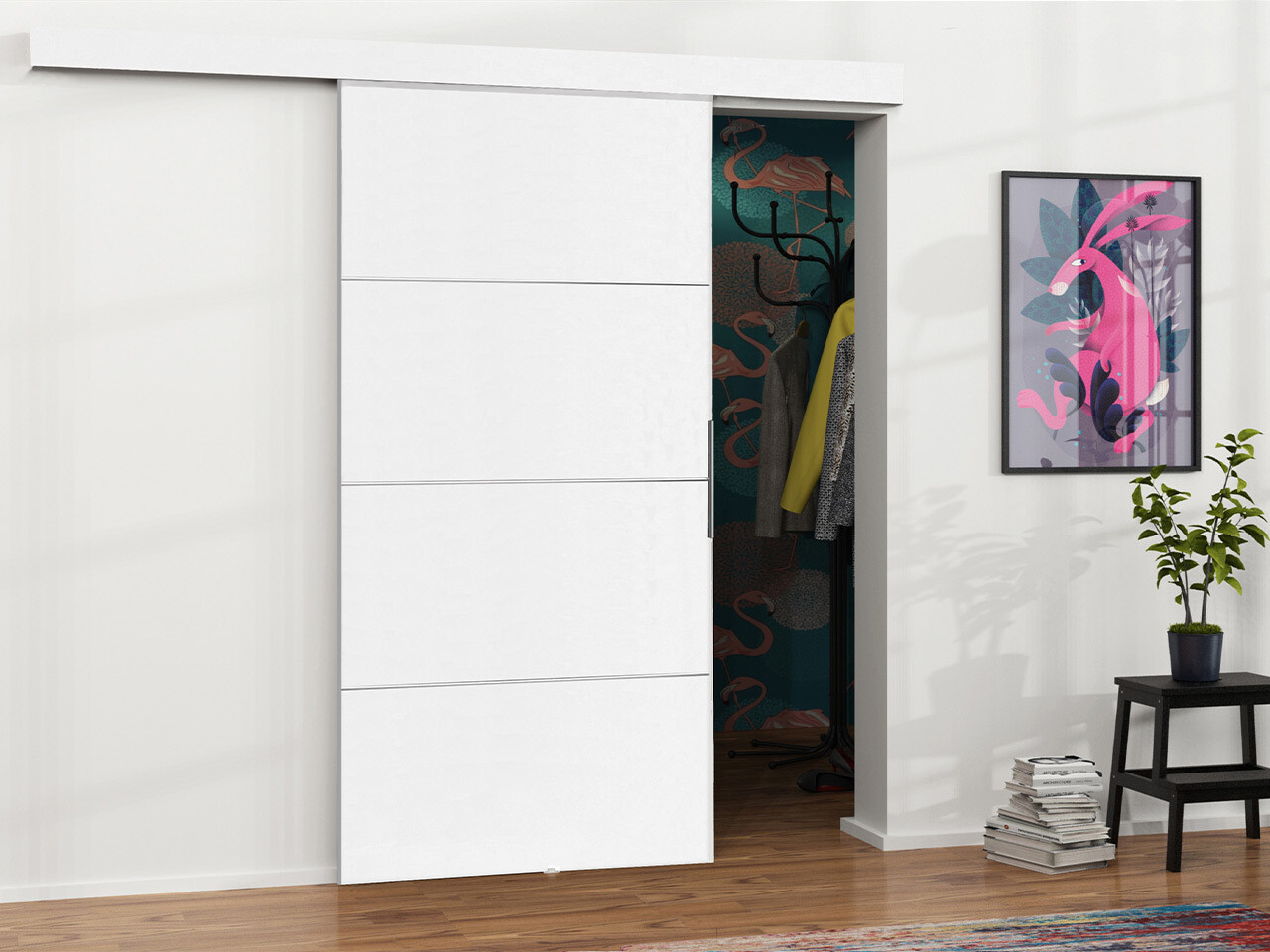 Sliding door Dover 216 (White)