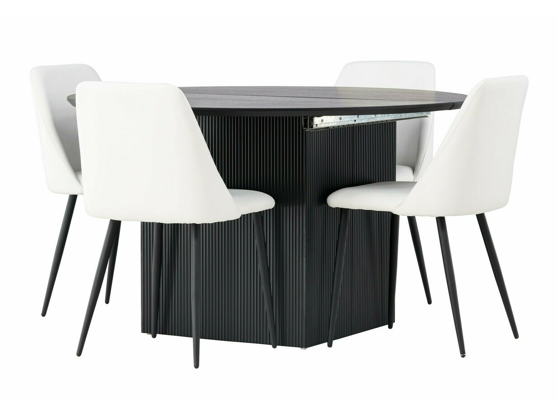 Dining set Dallas 4276 (White + Black)
