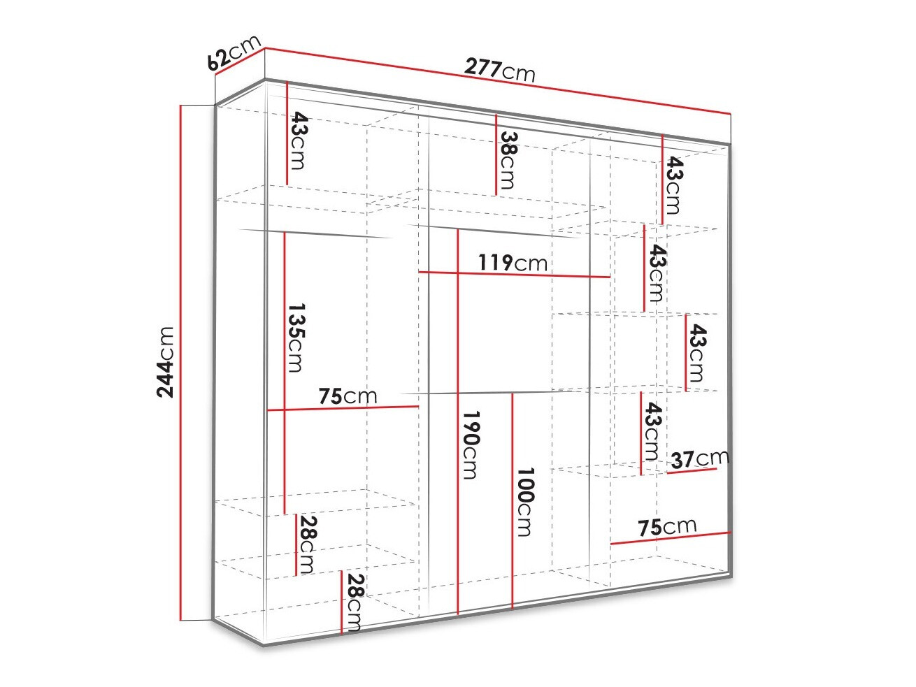 Wardrobe Murrieta 188
