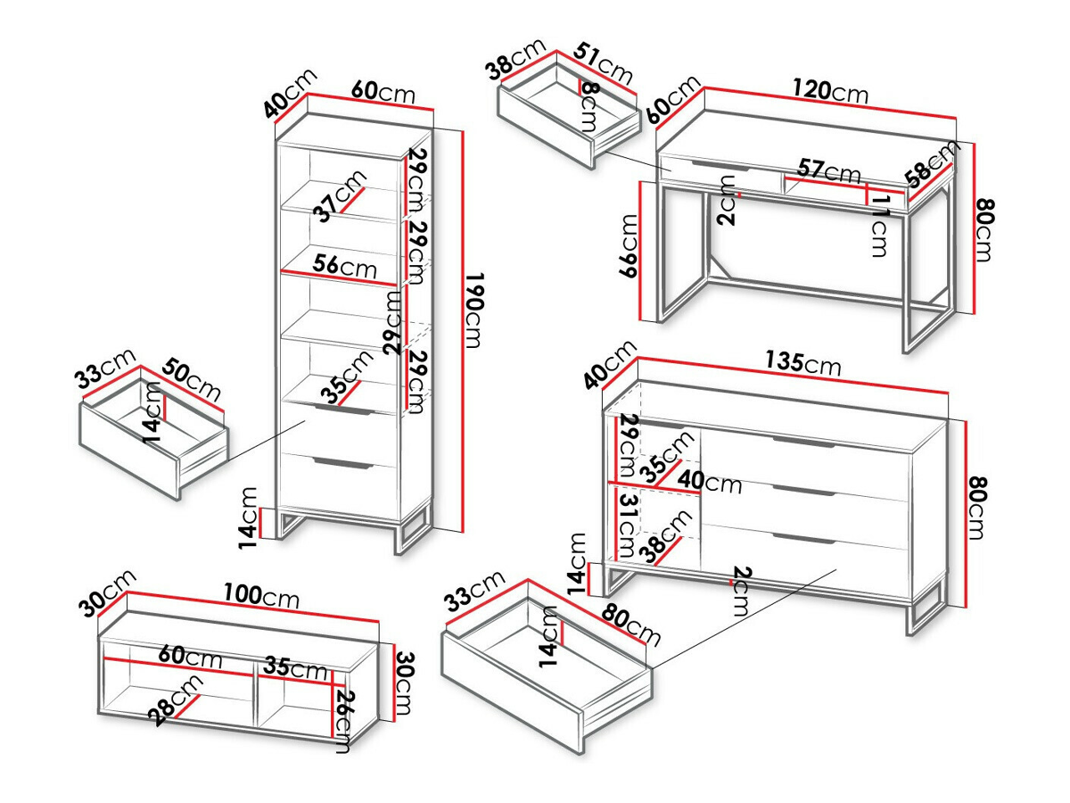 Home office set Romcama 110